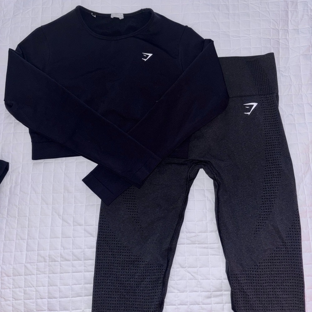 Gymshark Black Activewear Set